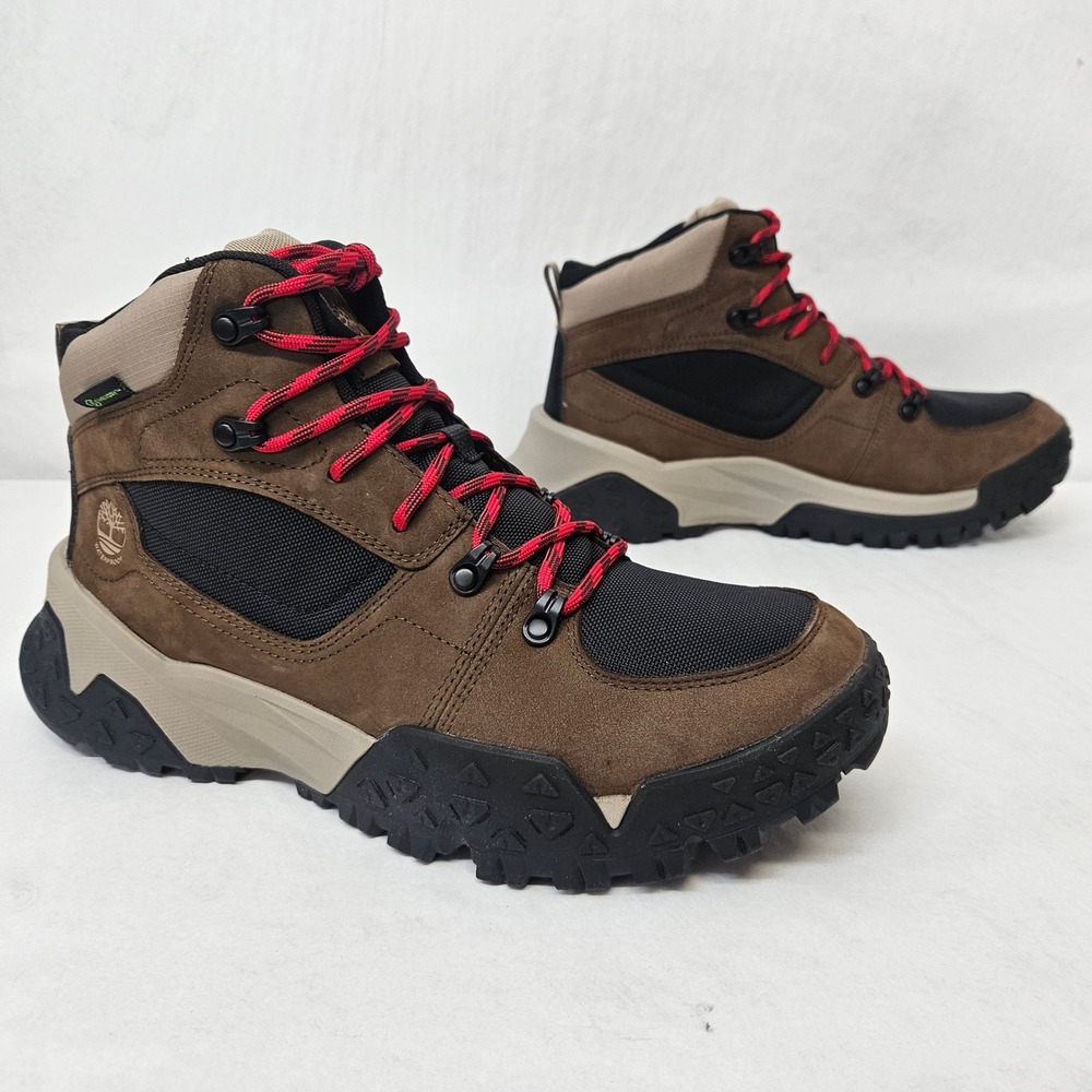 Timberland Motion Scramble Mid WP Hiking Boots A68BZ-W07 Dark Brown Mens Size 10